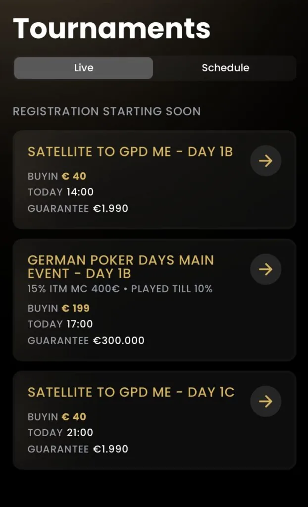 King's Resort App - Kings Resort Rozvadov - Poker Tournaments starting soon