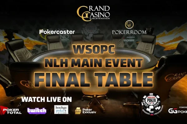 Вторник с 13:30 – Финал CHF 1.500 WSOP Circuit Liechtenstein Main Event!