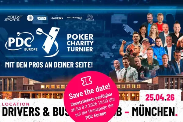 Успейте купить билеты! Double Out & Double Bustouts в Мюнхене! «Darts x Poker» выходит в 3-й раз!