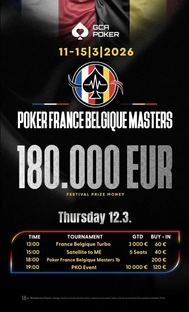 Сдержанный старт Poker France Belgique Masters! Мартан лидирует в GCA!