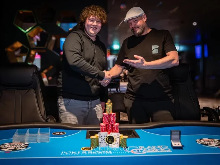 Laurence Kratzer ликует на WSOPC Colossus в Лихтенштейне!