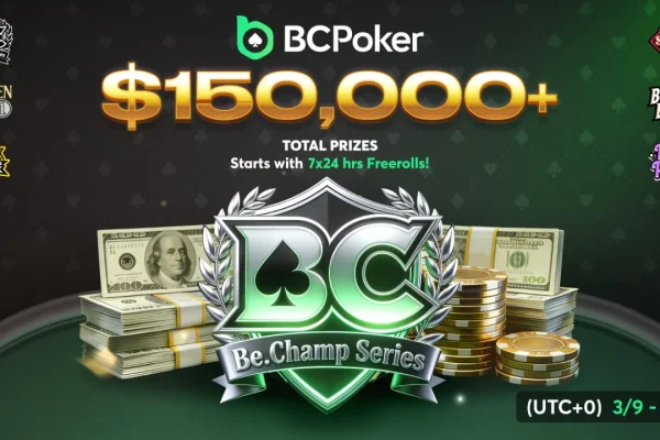 BCPoker продлевает Be.Champ Series с гарантией $150.000+ на один месяц!