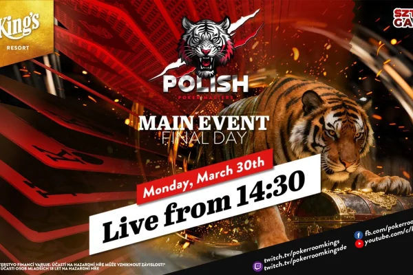 Понедельник, с 14:30 – Финал €165 Polish Poker Masters Mystery Bounty Main Event!