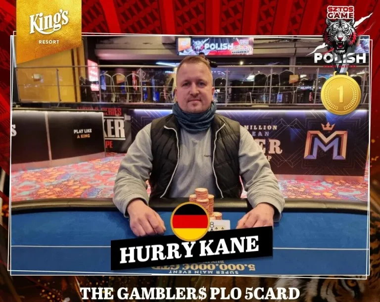 „Hurry Kane" точно в цель на Gambler$ PLO 5Card в King's!