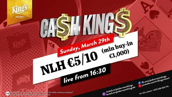 Воскресенье с 17:00 – Ca$h King$ $ZTO$ Special NLH €5/€10 кэш-игра!