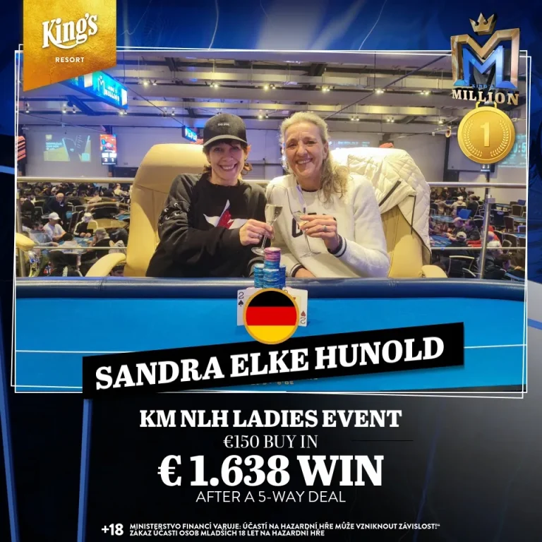Сандра Хунольд забирает Ladies Event на King’s Million!