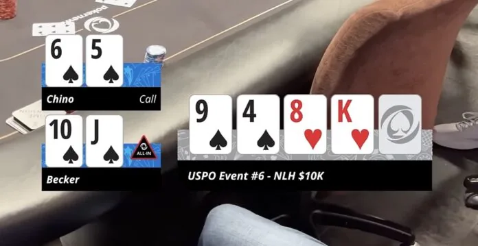 6-Bet Flop - Al-in and Call Turn - J-high wins on the River