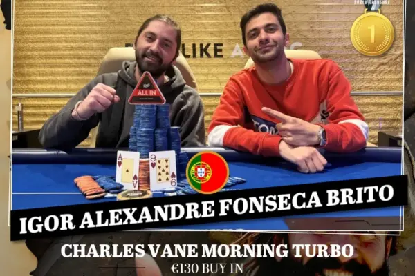 Игорь Брито празднует победу на Charles Vane Morning Turbo в King’s!