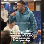 Скандал на WSOPE – игрок вылетает на глубокой стадии турнира!
