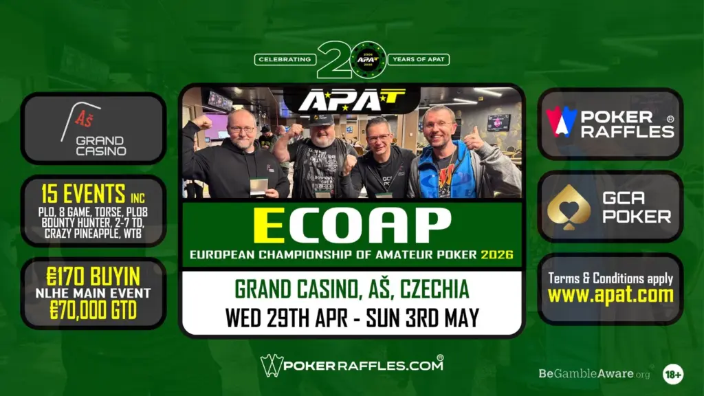 ecoap 2026 - Чемпионат Европы по любительскому покеру APAT 2026 - GCA