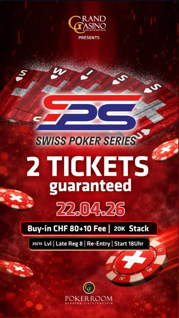 Swiss Poker Series бросает свою тень – билеты на Главное событие SPS разыграны в сателлите!