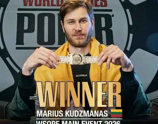 Мариус Кудзманас — чемпион рекордного Главного события WSOPE с призом €2 миллиона!