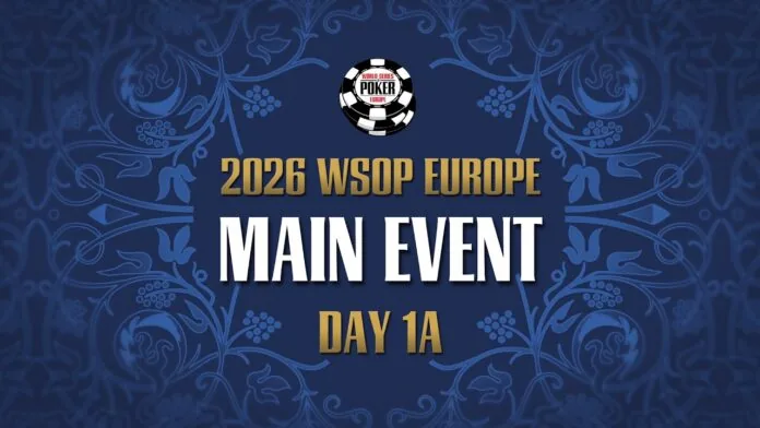 Пятница, с 21:30 – прямая трансляция дня 1a €5.300 WSOP Europe Main Event!