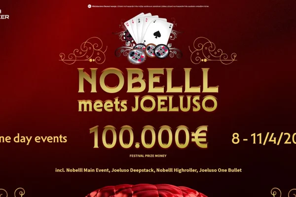 „Nobelll“ meet „Joeluso“ с семью ежедневными турнирами и €100.000 GTD в GCA Pokerroom 2.0!