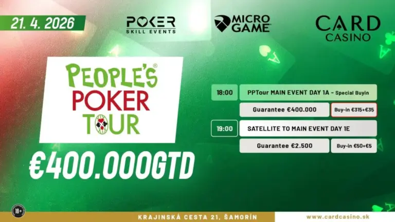 Nanos с чиплидом в первом «выгодном» флайте €400.000 гарантировано Peoples Poker Tour