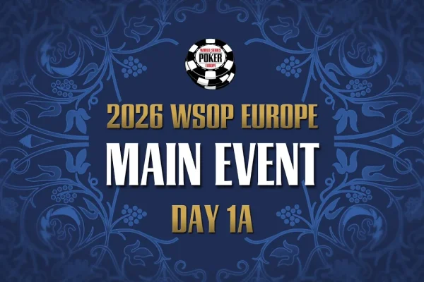 Пятница, с 21:30 – прямая трансляция дня 1a €5.300 WSOP Europe Main Event!